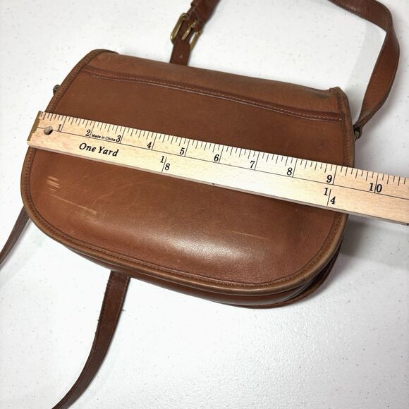 Vintage Coach Prairie 9954 Turnlock Crossbody Bag Brown Leather Satchel Brit 90s - Picture 14 of 16